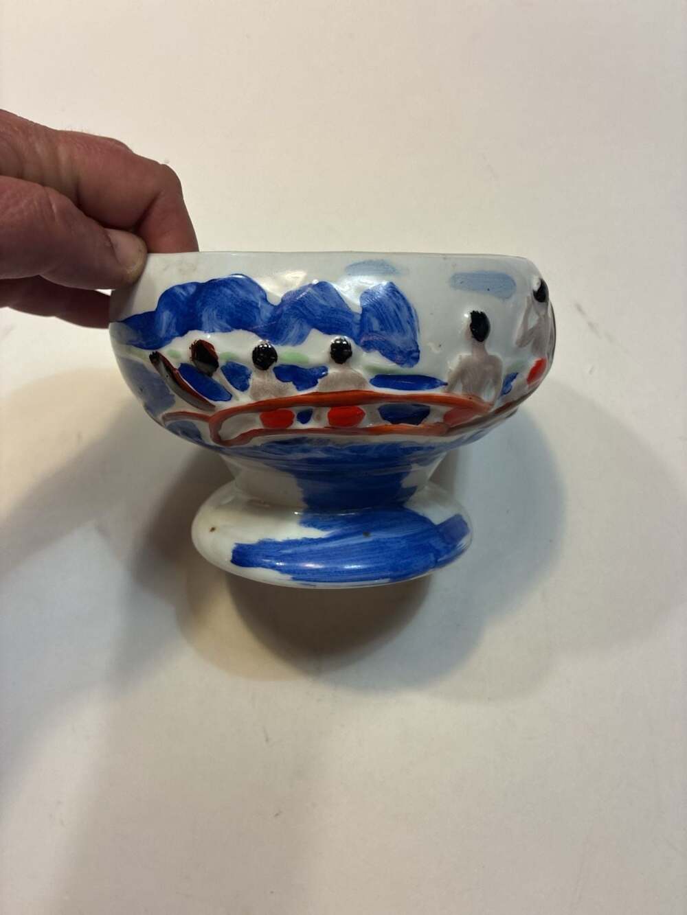 Antique Quimper Faience Bowl: 18th Century French Hand-painted Earthenware - ,